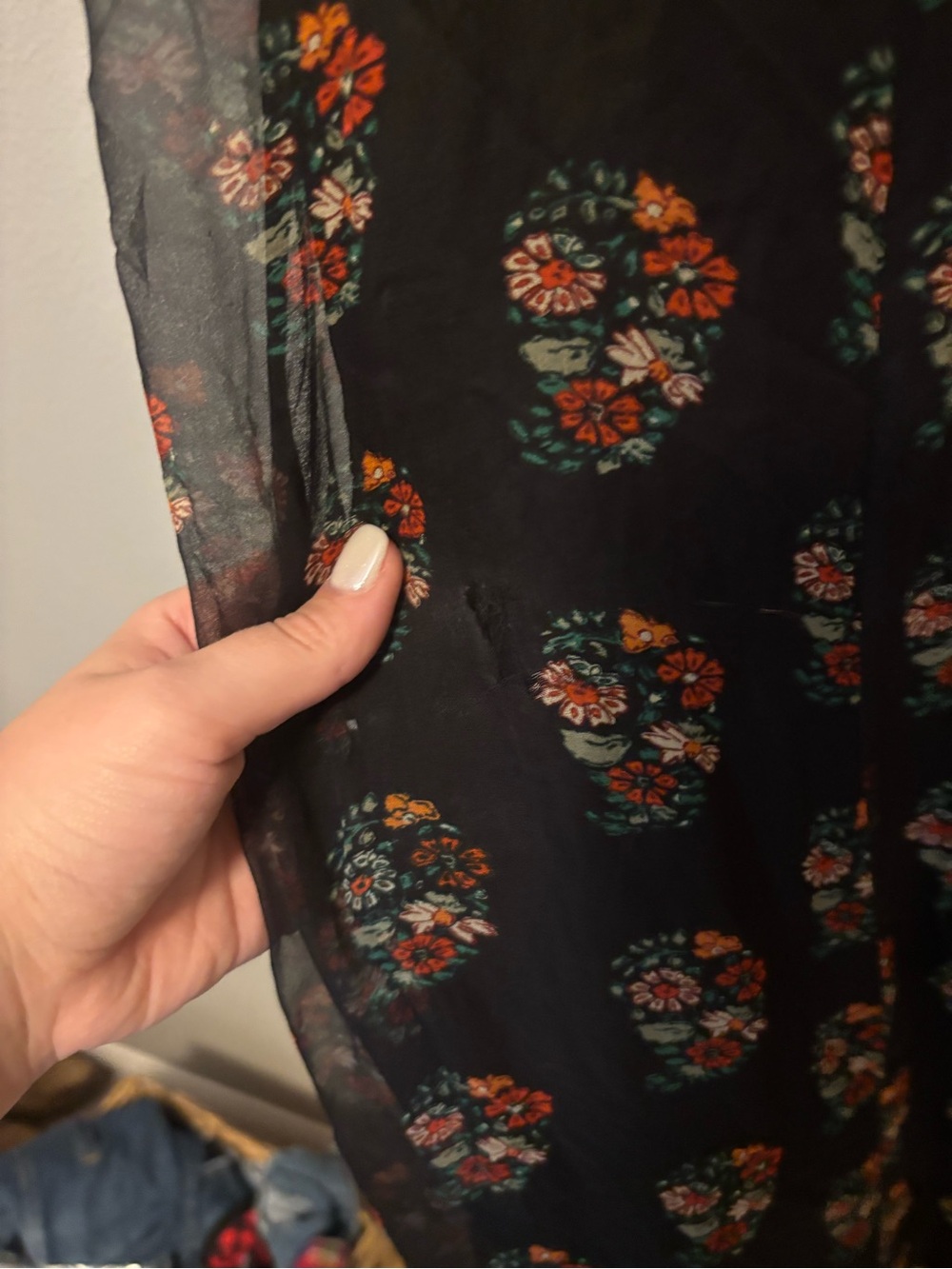 DÔEN Saffron paisley bouquet maxi dress M - Picture 8 of 8